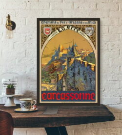vintage poster carcassonne 1