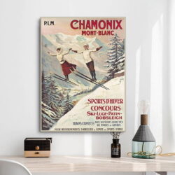 vintage poster chamonix 1