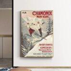 vintage poster chamonix 1