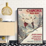 vintage poster chamonix 1