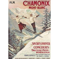 vintage poster chamonix 1