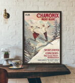 vintage poster chamonix 1