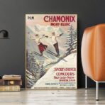 vintage poster chamonix 1
