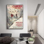 vintage poster chamonix 1