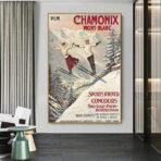 vintage poster chamonix 1