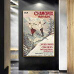 vintage poster chamonix 1