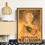 vintage champagner poster