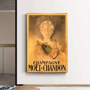 vintage champagner poster
