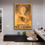vintage champagner poster
