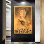 vintage champagner poster