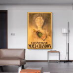 vintage champagner poster