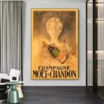 vintage champagner poster