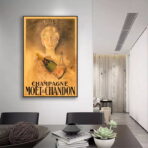 vintage champagner poster