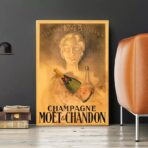 vintage champagner poster