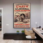 vintage katzen poster