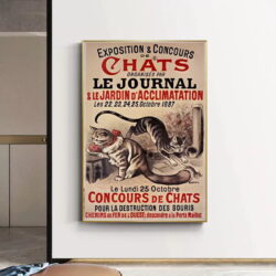 vintage katzen poster