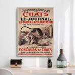 vintage katzen poster