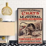 vintage katzen poster