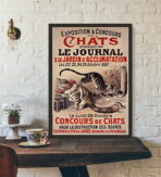 vintage katzen poster
