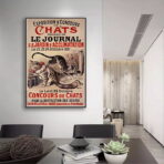 vintage katzen poster