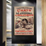vintage katzen poster