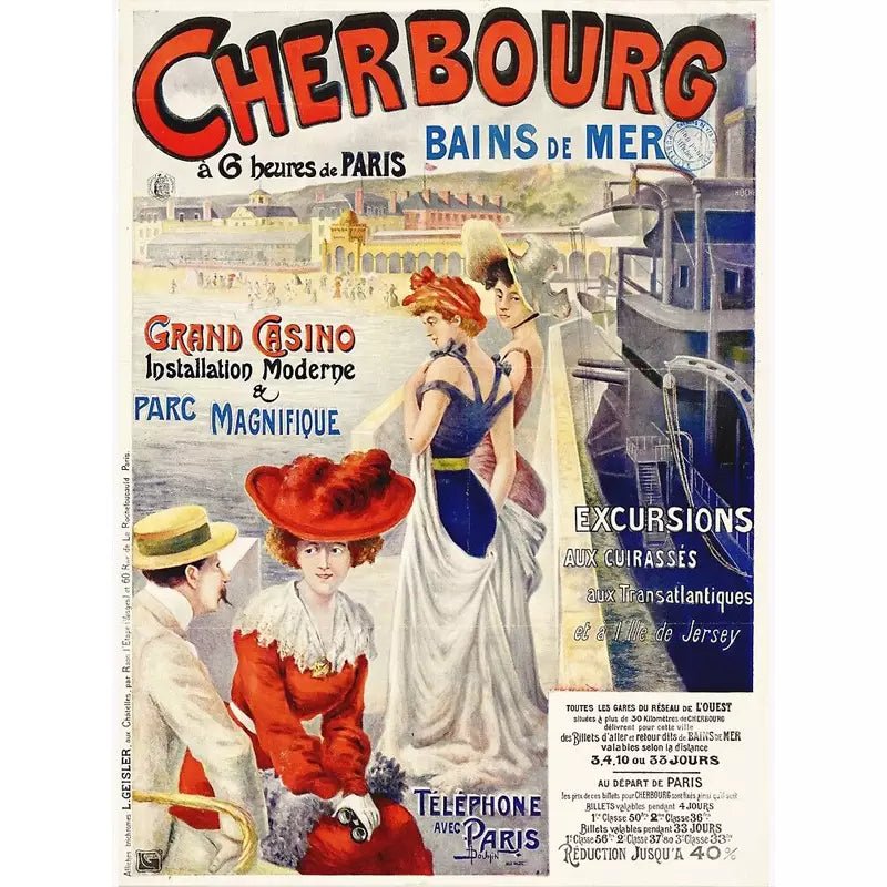 vintage cherbourg poster 1 vintage cherbourg poster 1