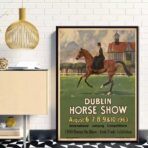 vintage pferde poster