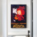 vintage schokoladenposter