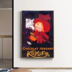 vintage schokoladenposter