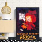 vintage schokoladenposter
