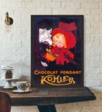 vintage schokoladenposter