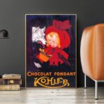 vintage schokoladenposter
