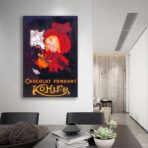 vintage schokoladenposter