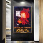 vintage schokoladenposter