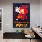 vintage schokoladenposter