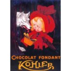 vintage schokoladenposter