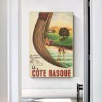 vintage poster baskische kuste