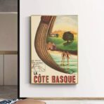 vintage poster baskische kuste