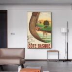 vintage poster baskische kuste