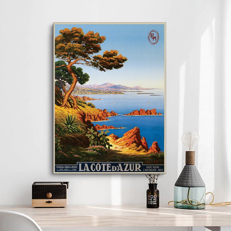 vintage poster cote dazur 1