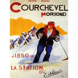 vintage poster courchevel 1