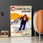 vintage poster courchevel 1