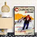 vintage poster courchevel 1