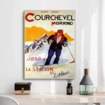 vintage poster courchevel 1