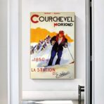 vintage poster courchevel 1