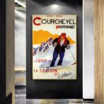 vintage poster courchevel 1