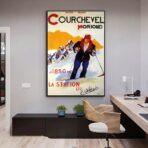 vintage poster courchevel 1