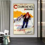 vintage poster courchevel 1
