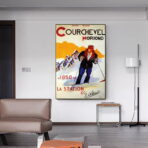 vintage poster courchevel 1