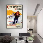 vintage poster courchevel 1